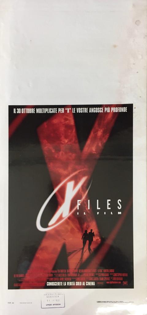 Locandina Di Cinema Originale D'Epoca X-Files 1998 Tortona4Arte