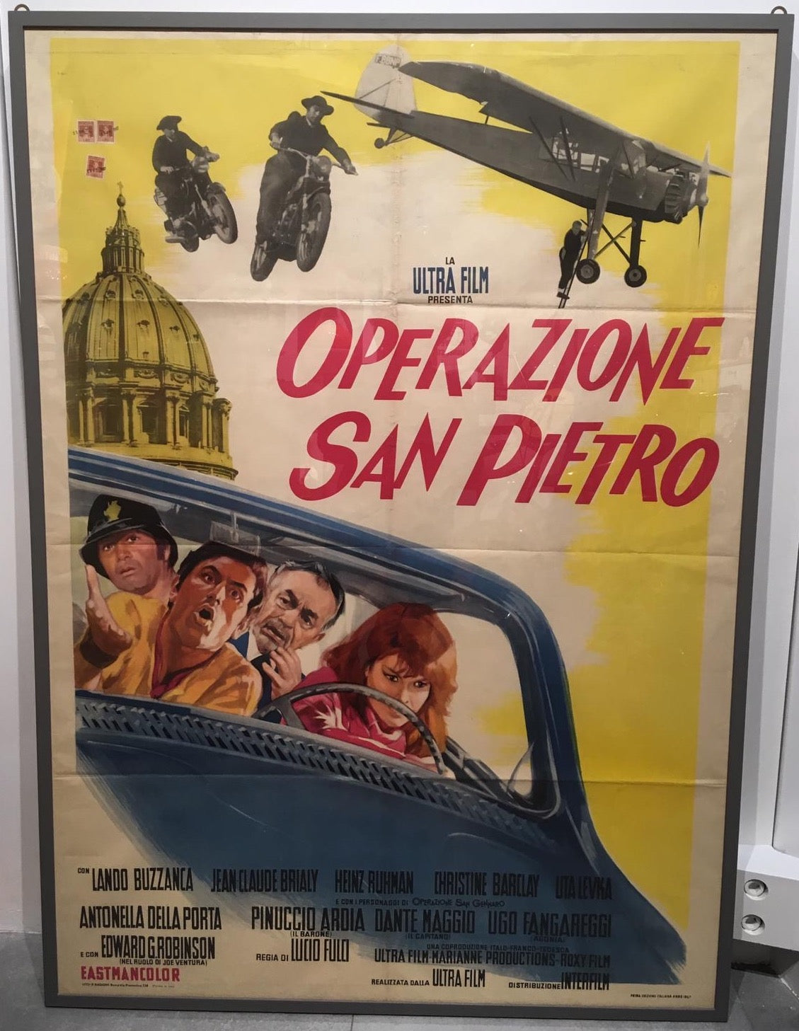 Manifesto Di Cinema Originale D'Epoca Operazione San Pietro 1967 Tortona4Arte