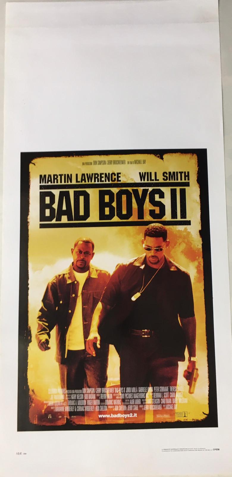 Locandina Di Cinema Originale D'Epoca Bad Boys II 2003 Tortona4Arte