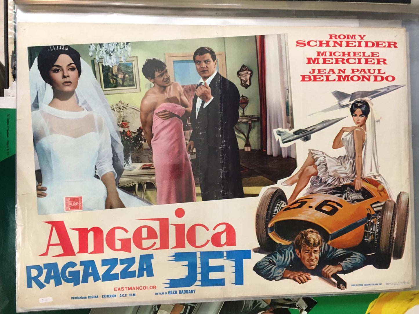 Fotobusta Di Cinema Originale D'Epoca Angelica Ragazza Jet 1967 Tortona4Arte