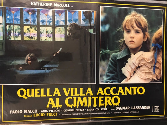 Fotobusta Di Cinema Originale D'Epoca Quella Villa Accanto Al Cimitero 1981 Tortona4Arte