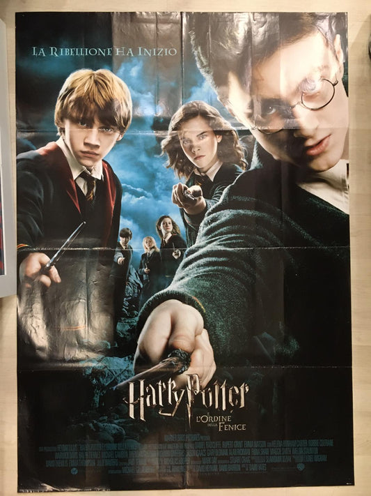 Manifesto Di Cinema Originale D'Epoca Harry Potter E L'Ordine Della Fenice 2007 Tortona4Arte