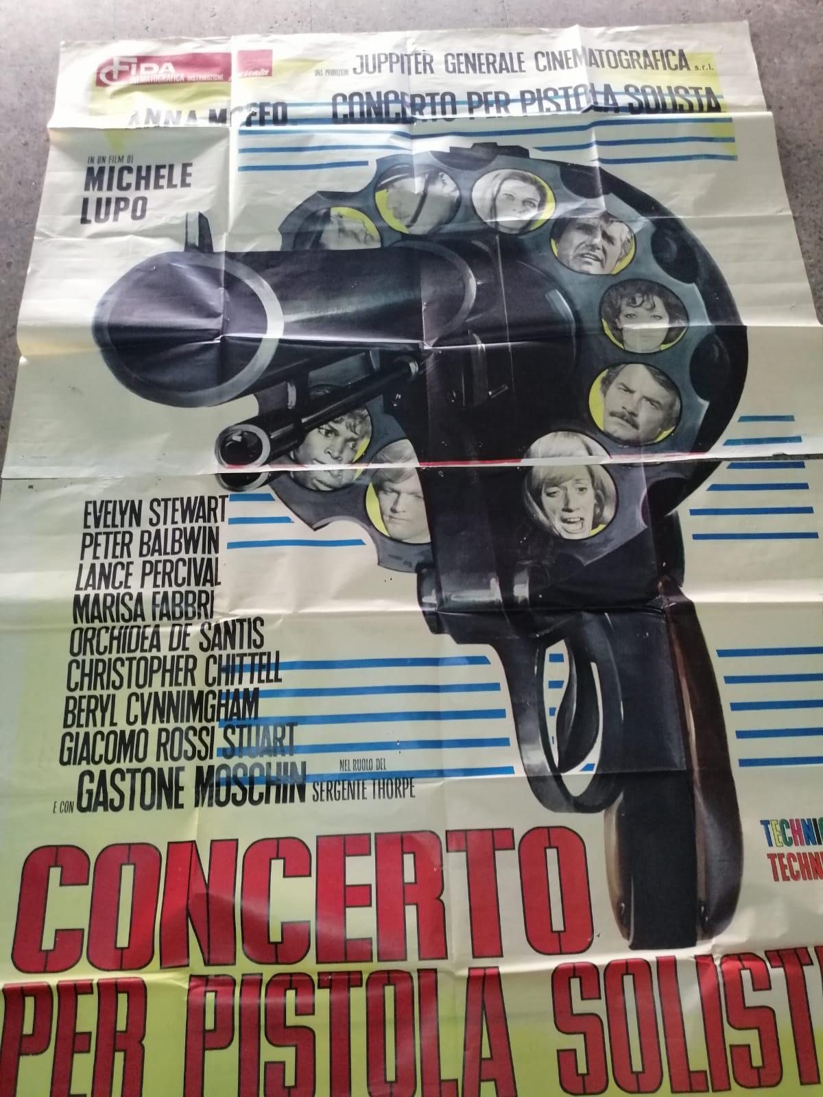 Manifesto Di Cinema Originale D'Epoca Concerto Per Una Pistola Solista 1966 Tortona4Arte