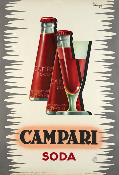 Manifesto pubblicitario Campari Soda Tortona4Arte