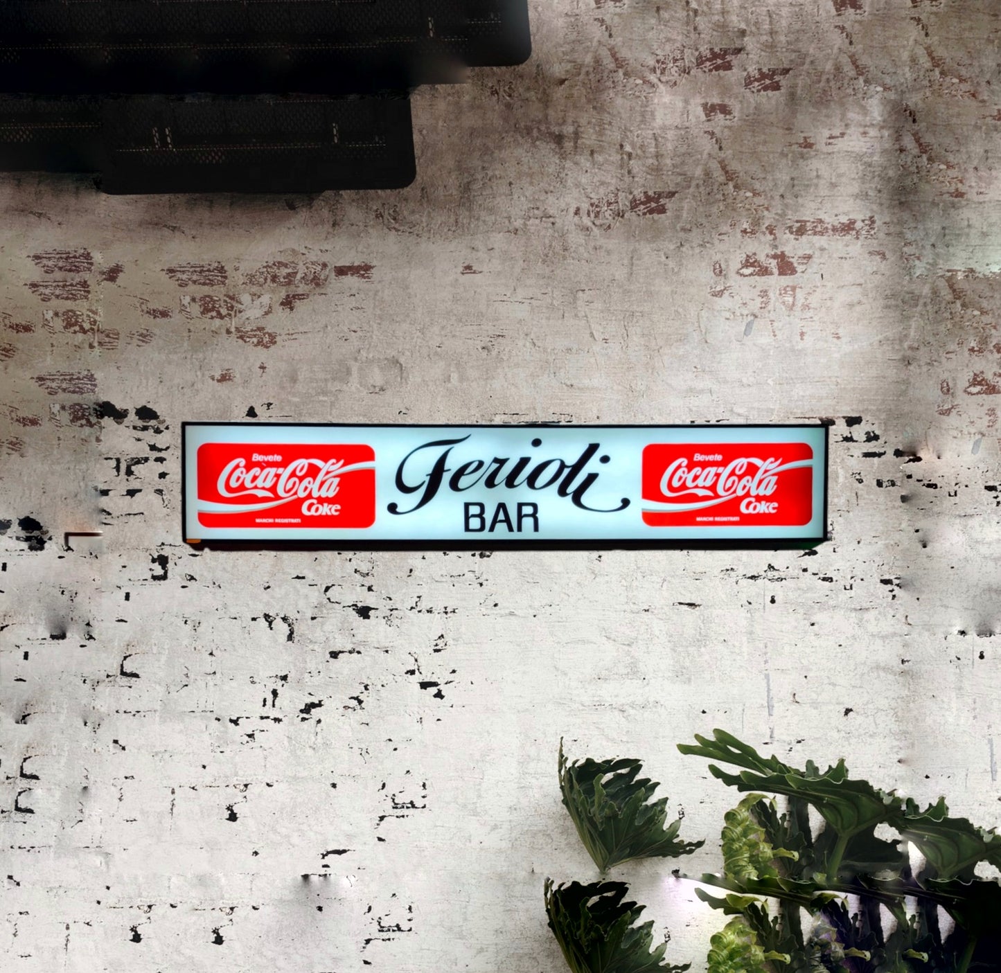 Insegna Bar Ferioli Sponsor Coca Cola | Anni '80
