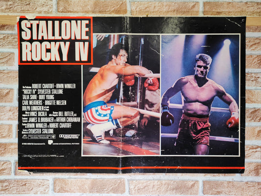 Fotobusta di cinema originale d'epoca - Rocky IV Tortona4Arte