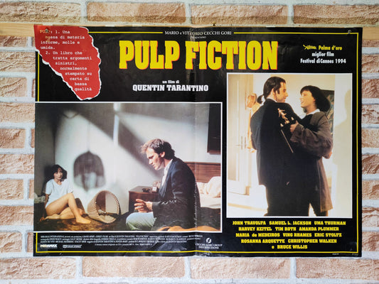 Fotobusta di cinema originale d'epoca - Pulp Fiction Tortona4Arte