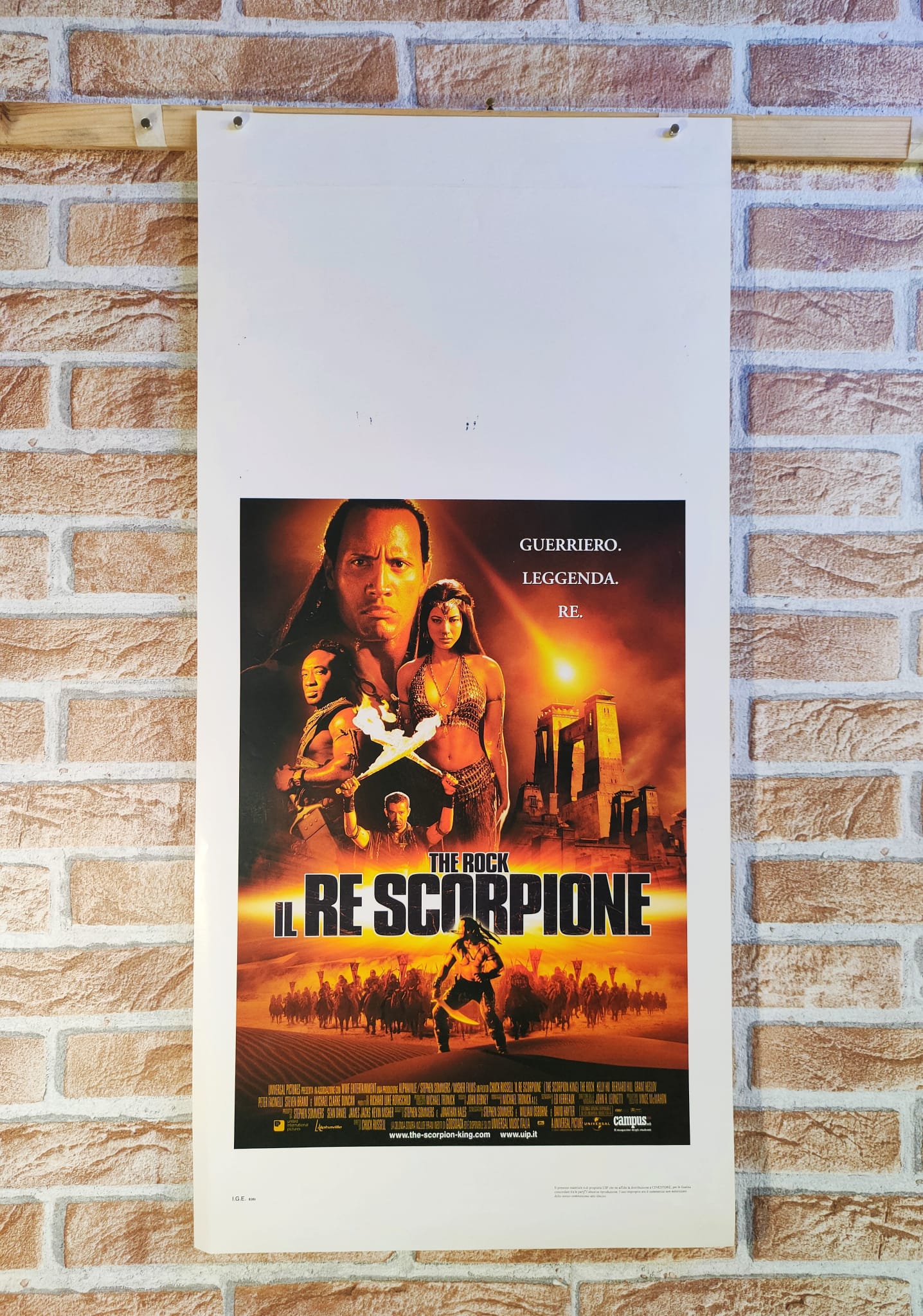 Locandina originale di cinema - Il Re Scorpione Tortona4Arte