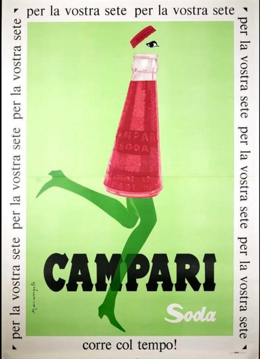 Manifesto pubblicitario Campari Soda (Huge) Tortona4Arte