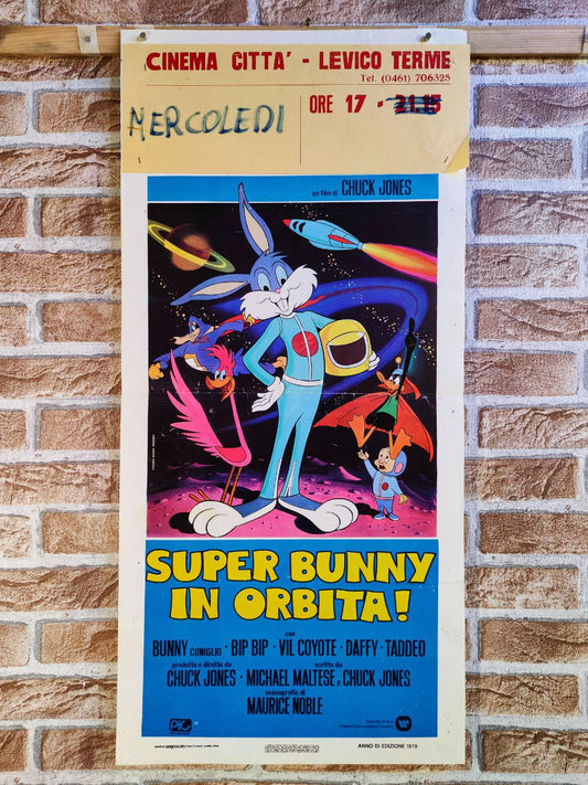 Locandina originale di cinema - Super Bunny in orbita Tortona4Arte