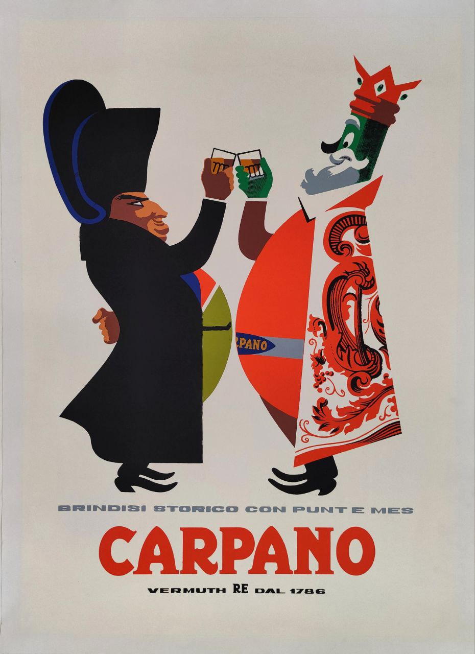 Manifesto pubblicitario Carpano - Napoleone Tortona4Arte