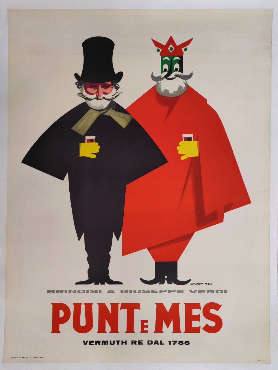 Manifesto pubblicitario Punt e Mes - Giuseppe Verdi Tortona4Arte