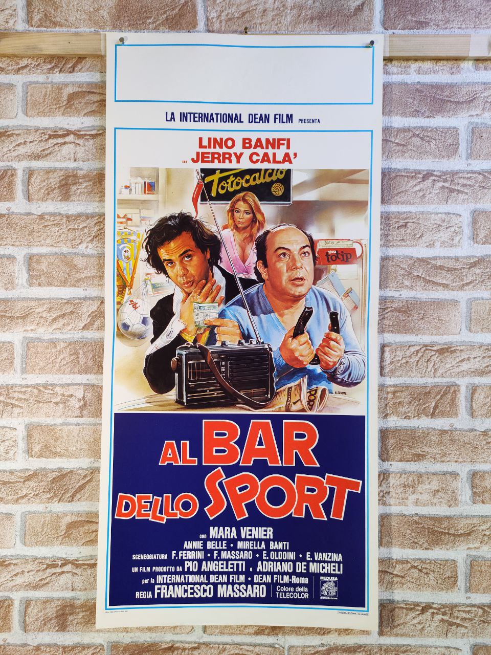 Locandina originale di cinema - Al bar dello sport