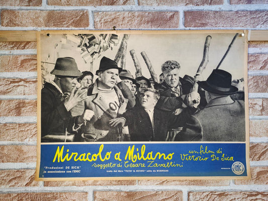 Fotobusta originale di cinema - Miracolo a Milano