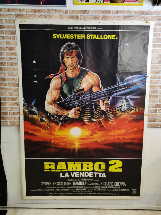Manifesto originale di cinema - Rambo 2 - La vendetta