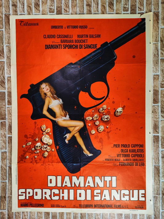 Manifesto originale di cinema - Diamanti sporchi di sangue