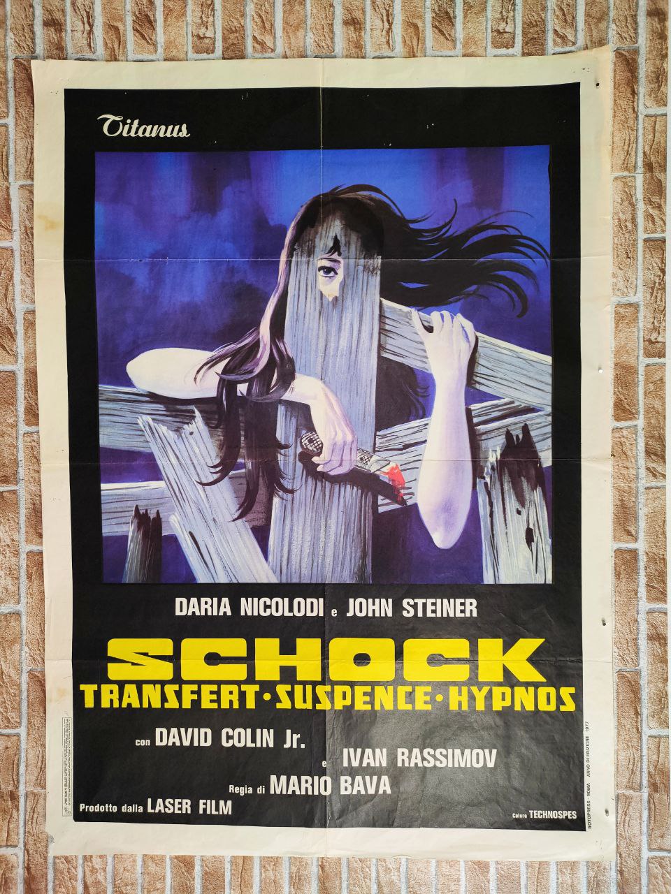 Manifesto originale di cinema - Schock - Mario Bava