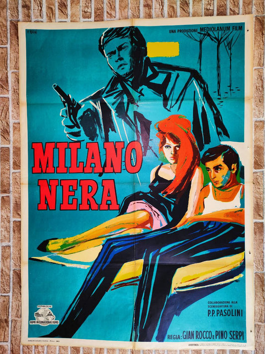 Manifesto originale di cinema - Milano Nera