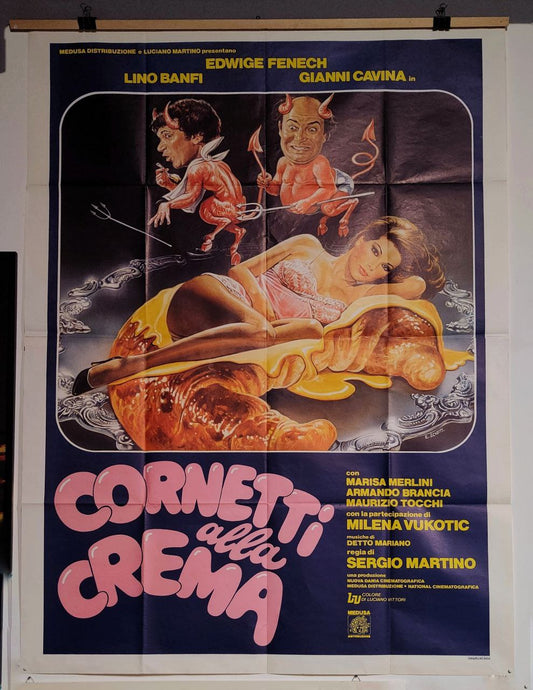 Manifesto originale di cinema - Cornetti alla Crema