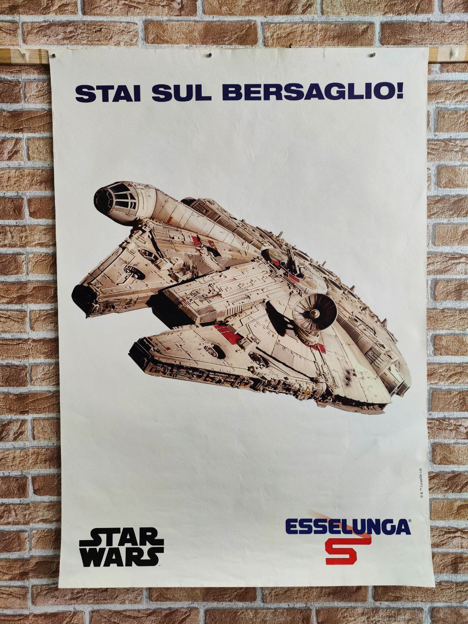 Manifesto originale pubblicitario - Esselunga, Star Wars