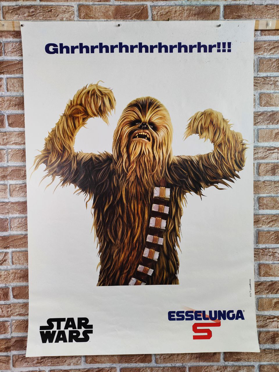 Manifesto originale pubblicitario - Esselunga, Star Wars