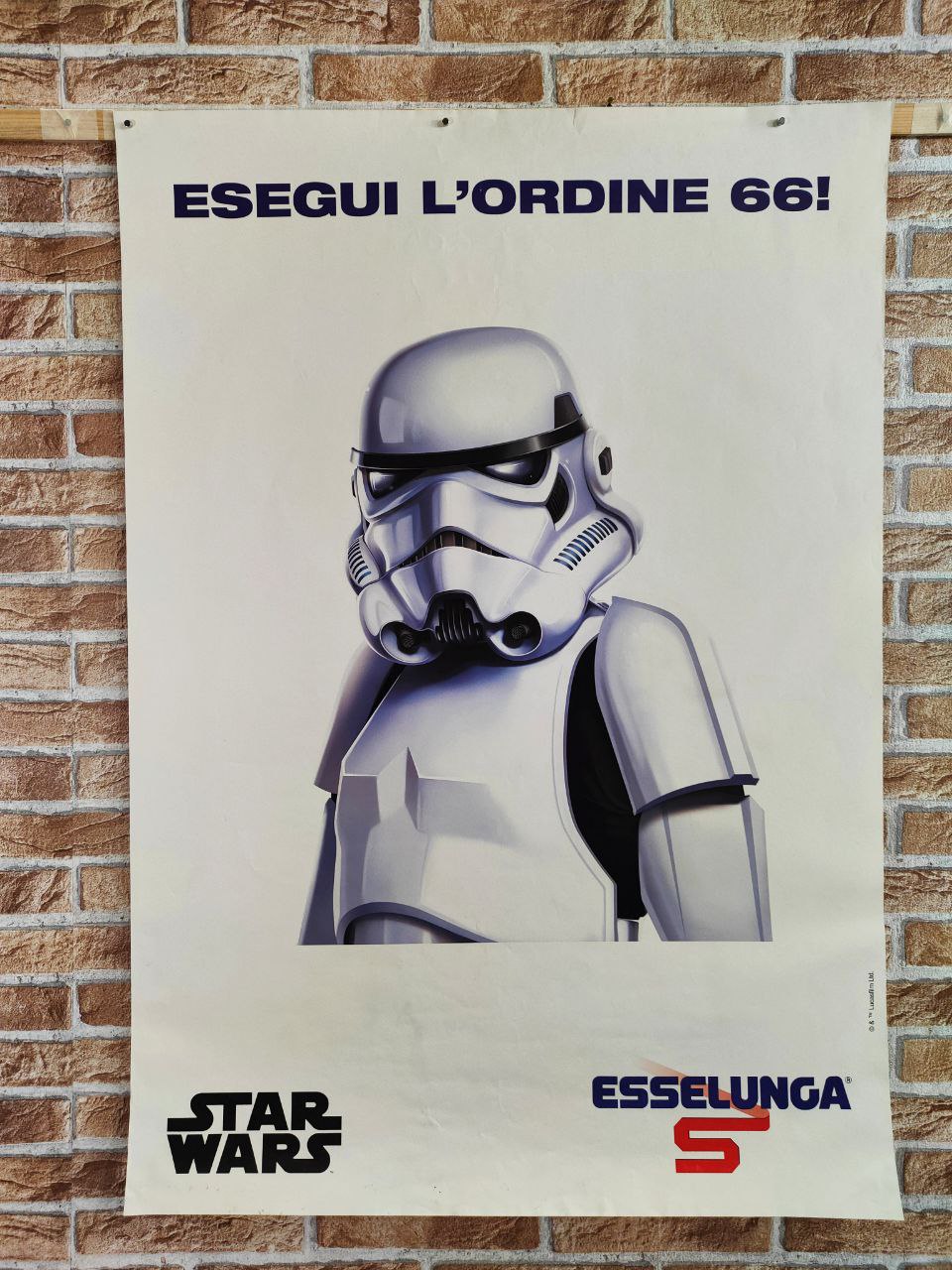 Manifesto originale pubblicitario - Esselunga, Star Wars