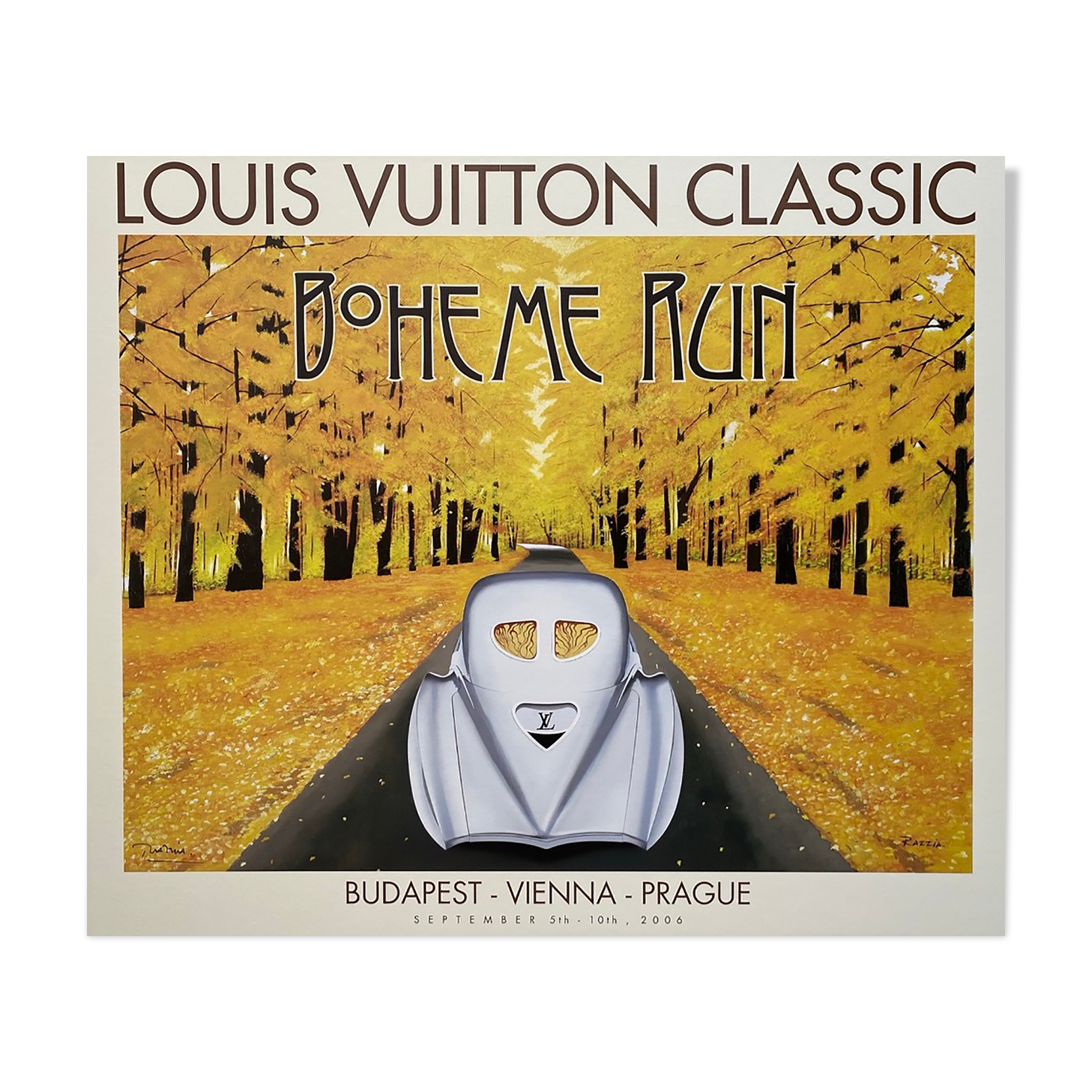 Horizontal Boheme Run Louis Vuitton // Vintage Lincoln (Framed) - Razzia  for Louis Vuitton - Touch of Modern